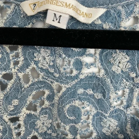 Guess by Georges Marciano Denim Embroidered Tank - Picture 4 of 7